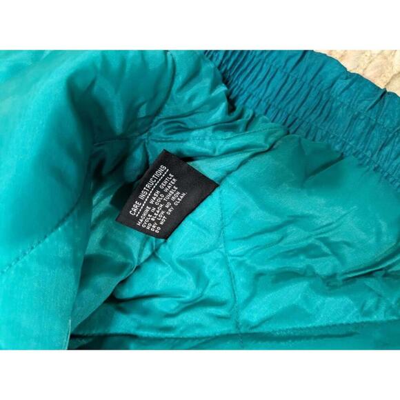 Vintage Donny Brook Ski Jacket Mens Large Teal & Orange Retro SHOULDER PADS 80s - Picture 6 of 9